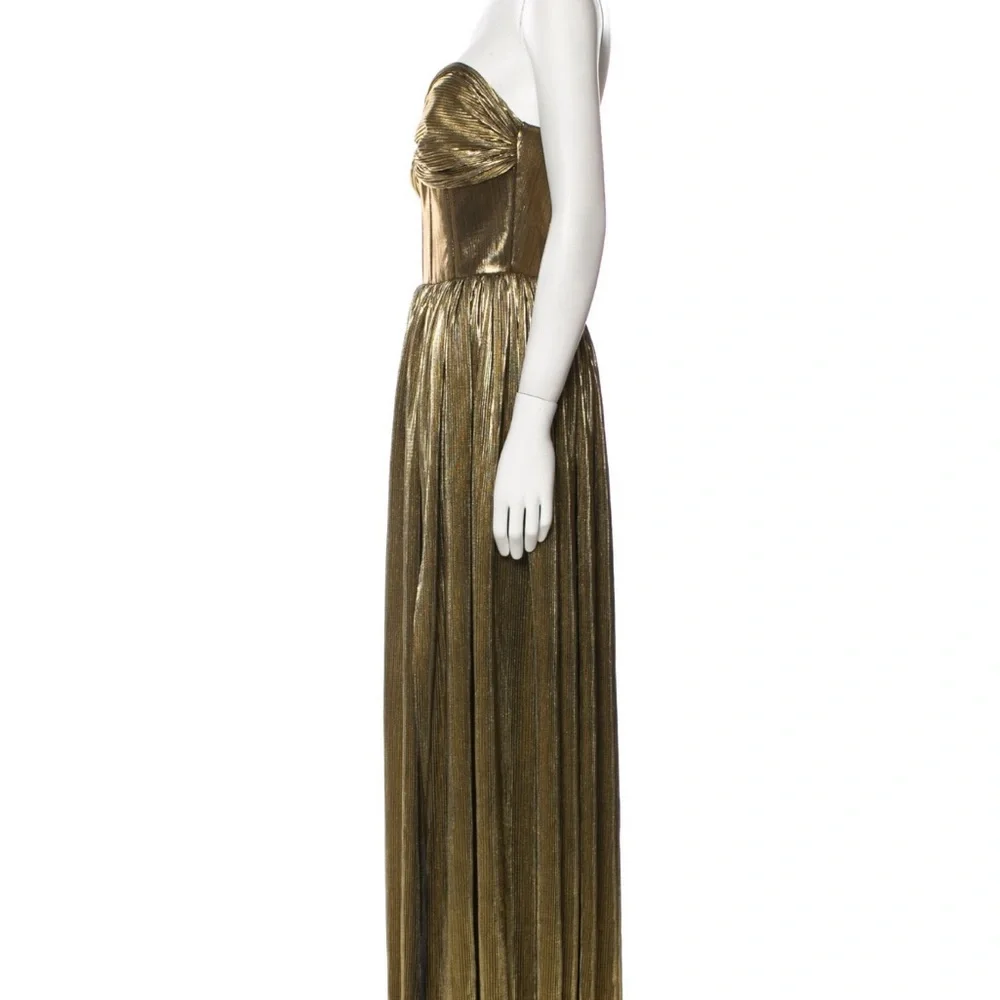 Bronx and Banco Gold Strapless Gown - Picture 2 of 4